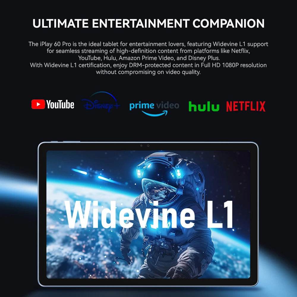 Alldocube iPlay 60 Pro Tablet Android Widevine L1 Immersive On-the-Go 90Hz 10.95in WUXGA+Display 4 Speakers 4G LTE&Wi-Fi 7000mAh - Price Value Store