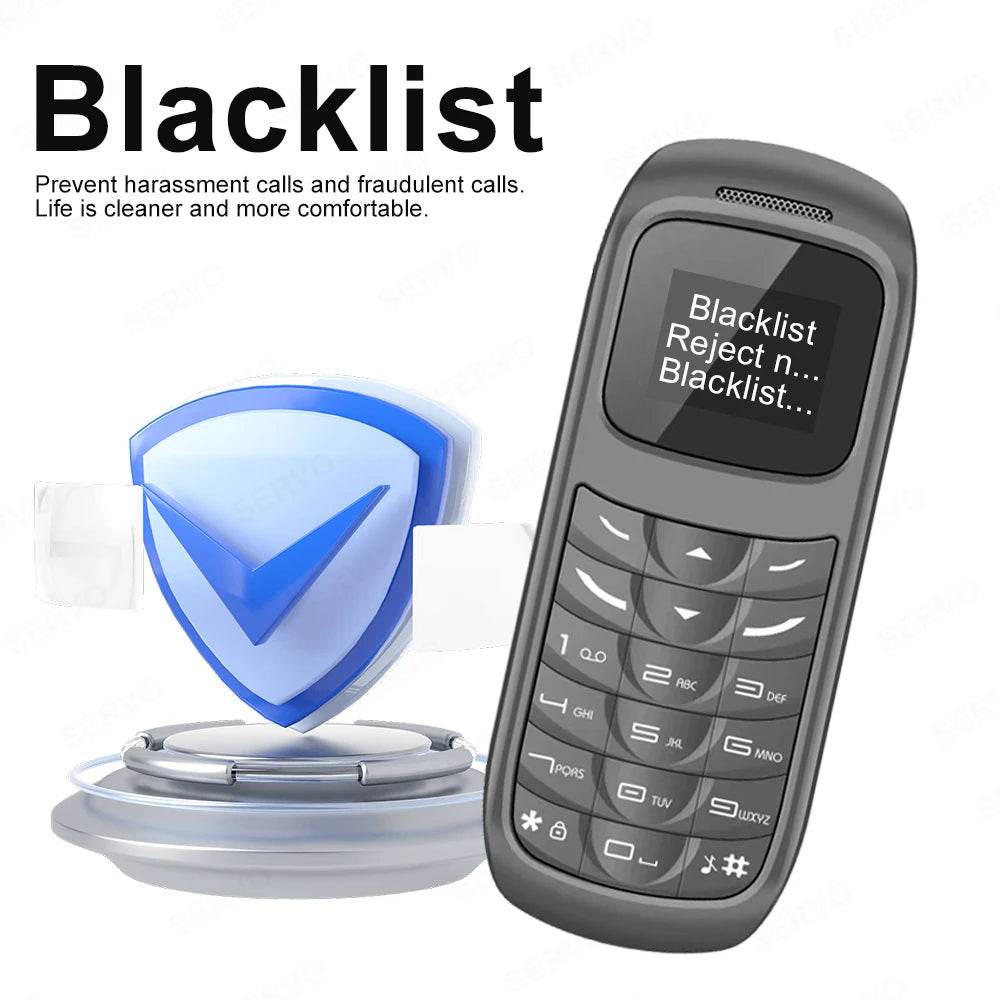 SERVO 2G GSM Mini Mobile Phone 2 SIM Card Auto Call Record Bluetooth Call Magic Voice Low Radiation Portable Cellphone Blacklist - Price Value Store