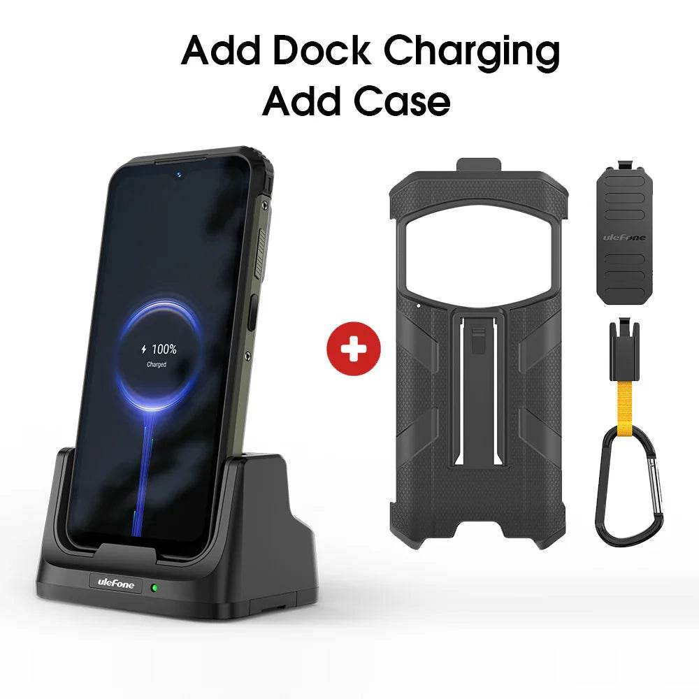 Ulefone Armor 21 Rugged Phone 16GB RAM 256GB ROM Smartphone Android 13 G99 moblie phone 64MP 9600mAh 4G Cellular Global Version - Price Value Store