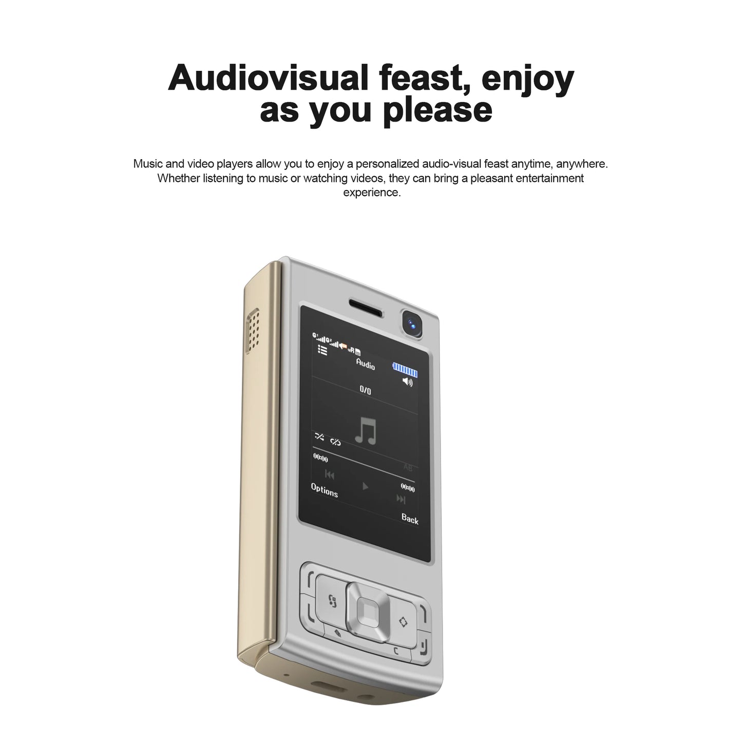 SERVO N95 PRO Mini Slider Mobile Phone 2.0" Display GSM 2 SIM Card Speed Dial Magic Voice Wireless Radio Small Cellphones Type-C