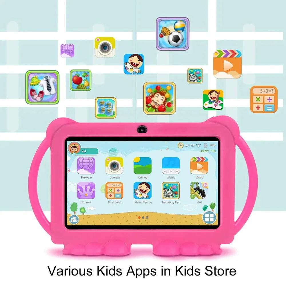 2025 New 5G WIFI 7-inch Children's Tablet 4GB+64GB ROM Drawing and Learning Portable Mini Tablet Quad Core Dual Cameras 4000mAh - Price Value Store