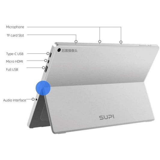 Gift Electromagnetic Pen 10.8'' Windows 10 Tablet With Keyboard 64bit Intel Z8700 4GB RAM 64GB ROM 1920x1280 IPS Type-C USB - Price Value Store