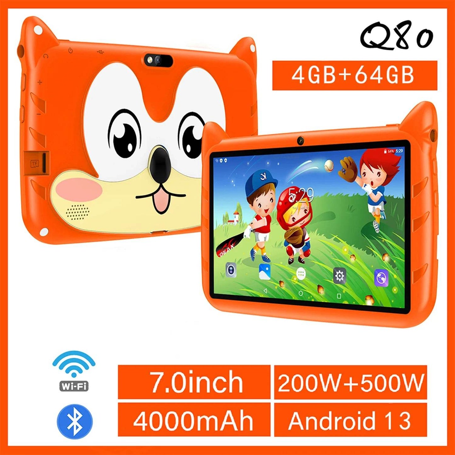 New Google 5G WiFi Kids Tablets 7 Inch Quad Core 4GB RAM 64GB ROM Cheap for Children Gift Educational Learning 4000mAh Tablet Pc - Price Value Store