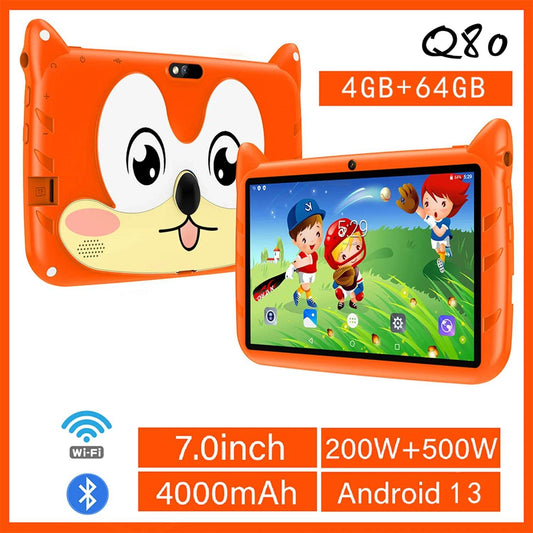 New Google 5G WiFi Kids Tablets 7 Inch Quad Core 4GB RAM 64GB ROM Cheap for Children Gift Educational Learning 4000mAh Tablet Pc - Price Value Store
