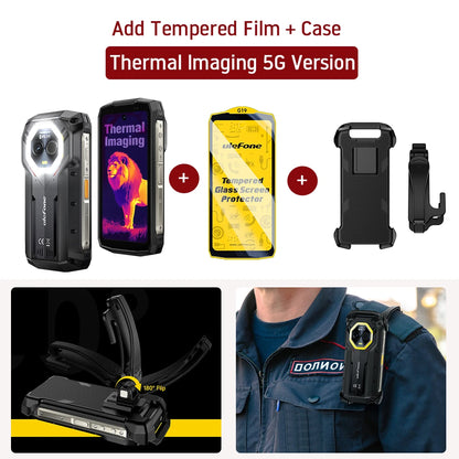 Ulefone Armor Mini 20T Pro 5G  4.7" Display  Rugged Phone LED Light Android 14 Smartphone 6200mAh 16GB+256GB 33W Mobile Phone