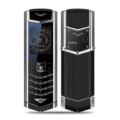 V9 Metal Body Luxury Bar Phone K9 Dual Sim Bluetooth Dialer Senior Mobile Cellphone Invisible Keyboard Support Russian Keyboard - Price Value Store