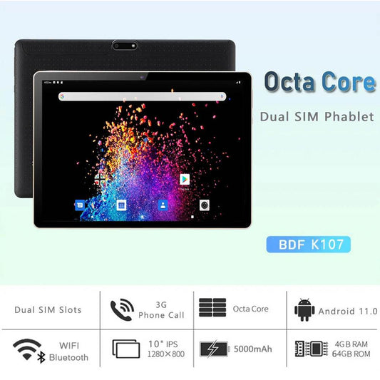 New Global Version 10 Inch Tablet Pc 4GB RAM 64GB ROM Octa Core Dual 3G Phone Call WiFi Bluetooth Google Play Android Tablets - Price Value Store