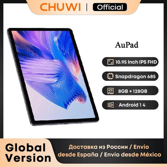 CHUWI AuPad Tablet Snapdragon 685 Octa-core 10.95inch FHD Screen 8GB DDR4 128GB ROM 4G LTE GPS Android 14 Tablets PC Widevine L1 - Price Value Store