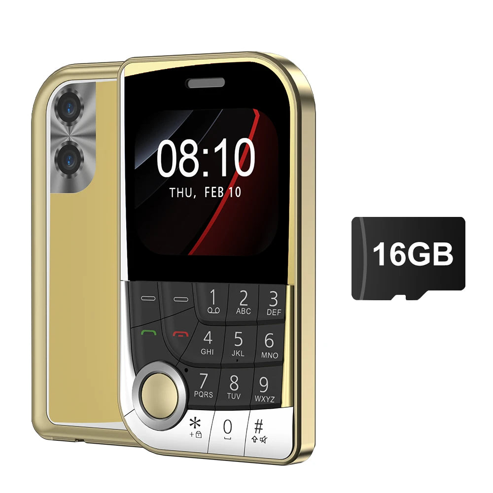 SERVO V10 Dual SIM Mobile Phone Magic Voice Speed Dial FM Radio Camera Flashlight Type-C Port 2.01" Screen Key Feature Cellphone