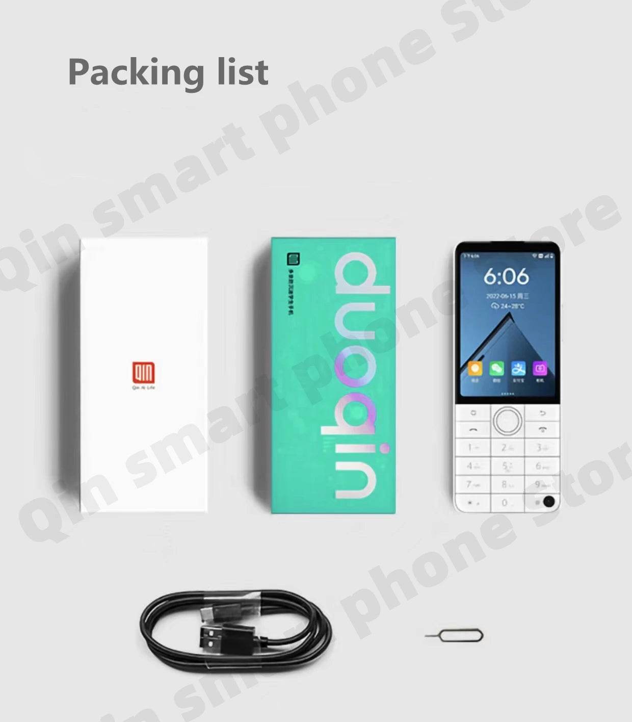 New Qin F22 Pro Smart Touch ScreenPhone Wifi 5G+3.5 Inch 4GB 64GB Add Google Store Android QinGlobal Version Mobile Phone - Price Value Store