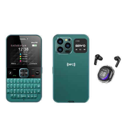 NEW! SERVO Ultra700 Full Keyboard Input Mobile Phone 4 Nano SIM Standby NFC Unlock FM Torch 2.4" Screen Cellular QWERTY Keyboard