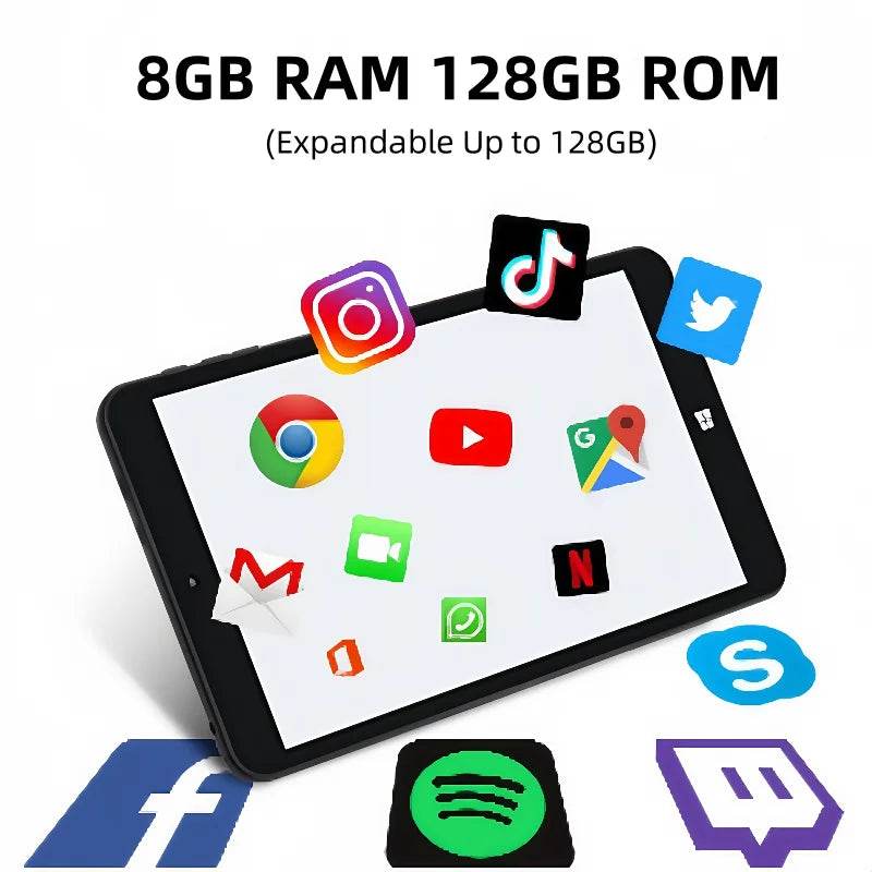Newest 8'' Windows 10 Tablet PC Quad Core 2GB/4GB/8GB RAM 64GB/128GB ROM 1280*800IPS WiFi Intel Z8350 HD-MI Port - Price Value Store