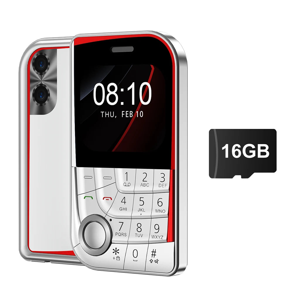 SERVO V10 Dual SIM Mobile Phone Magic Voice Speed Dial FM Radio Camera Flashlight Type-C Port 2.01" Screen Key Feature Cellphone