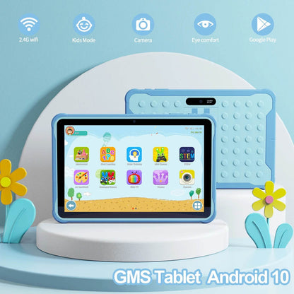 Pritom 10 Inch Kids Tablet Android 13 Go WIFI Quad Core Processor 2GB RAM 64GB ROM YouTube with Case - Price Value Store