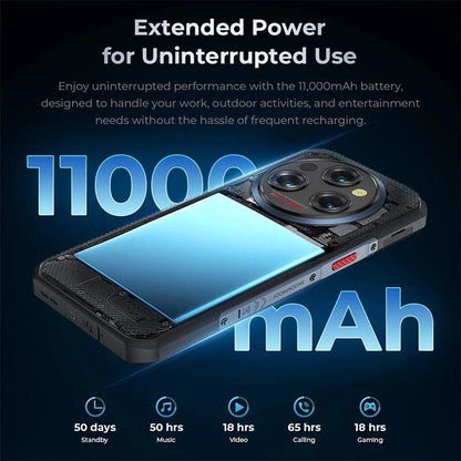 Oukitel Wp35 S Rugged Phone 6Gb+256Gb 11000Mah Nfc Android Cell Phones 48Mp Rear Camera Smartphone Business Phone - Price Value Store