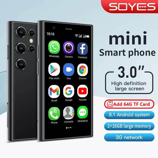 SOYES S23 Pro Mini Smartphones Android 8.1 Dual SIM 3.0'' HD 1000mAh Battery WIFI Bluetooth 3G Small Mobile Phone - Price Value Store