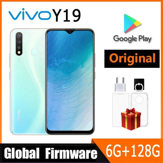 VIVO Y19 Smartphone 4G Global firmware LTE 6GB 128GB MTK6765 Octa Core 13.0MP Fingerprint 5000mAh Android 9.0 Used Phone - Price Value Store