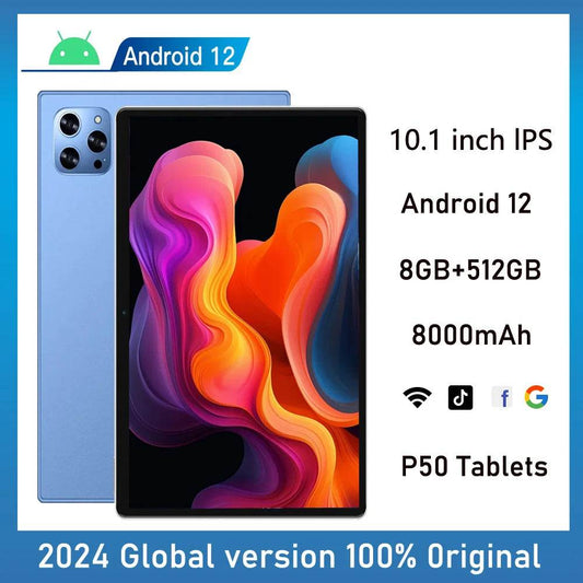New 5G Pad Pro 10.1-Inch Android Tablet with 8GB RAM, 512GB ROM Octa core Support for calling, Dual SIM card 8000mAh Battery - Price Value Store
