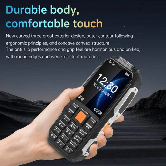 Durable Small Size Mini Rugged Outdoor Mobile Phone Push Button Battery FM Quick Dial Long Standby Two Flashlight Lound Sound - Price Value Store