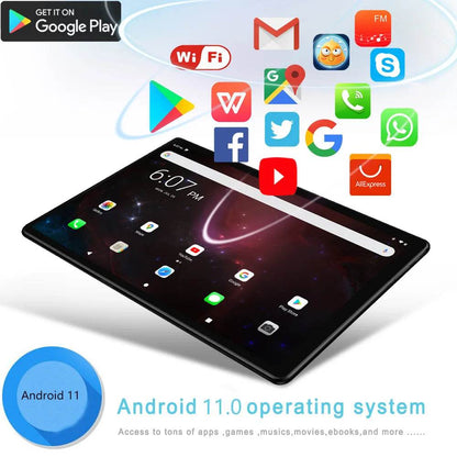 New 10.1 Inch Global Version Tablet Pc Octa Core Google Play 3G Phone Call Dual SIM Card WiFi Bluetooth 4GB RAM 64GB ROM Tablets - Price Value Store