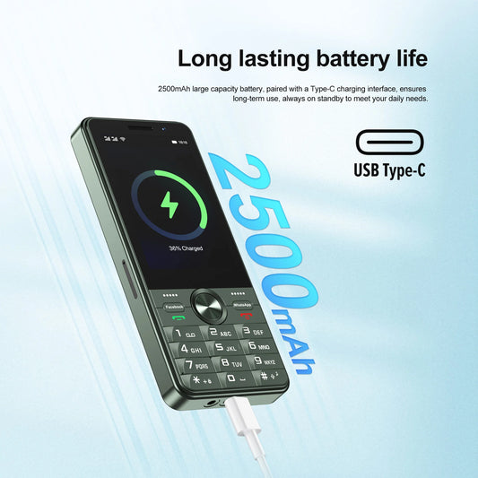 SERVO F25 PRO 4G LTE Button Smartphone Android System Play Store FM Radio 2GB+16GB WiFi 3.5" Touch Screen Smart Phones Dual SIM