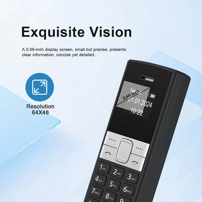 SERVO BM150 Super Small Feature Mobile Phone 2 SIM Standby Speed Dial Auto Call Record Blacklist Mini Button Smallest Telephones - Price Value Store