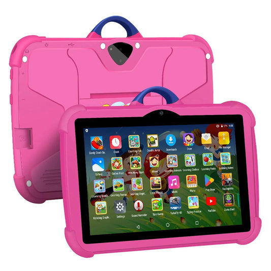 New Cartoon Pattern Kids Tablet 7 Inch Quad Core 4GB RAM 64GB ROM Android Learning Education Games Tablets Children's Gifts - Price Value Store