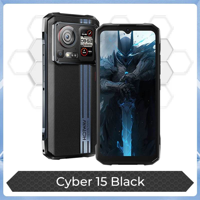 HOTWAV Cyber 15 Rugged Smartphones G99 Gaming Phones 200MP Outdoor Shooting Cellphones On Sale 6.6'' FHD+ 120Hz 12GB 256GB - Price Value Store