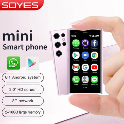 SOYES S23 Pro Mini Smartphones Android 8.1 Dual SIM 3.0'' HD 1000mAh Battery WIFI Bluetooth 3G Small Mobile Phone - Price Value Store