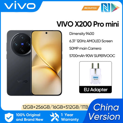 New Vivo X200 Pro Mini Mobile Phone 6.31"AMOLED 120HZ Display   Dimensity 9400 Android 15.0 OTA 5700mAh 90W Charge 50.0MP Camera