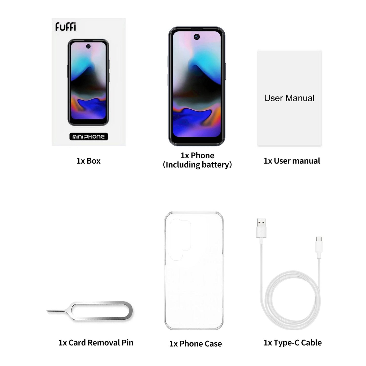 FUFFI-X7 Pro Mini Smartphone,4G Network,3.75 inch,2+16GB ROM,Android 10.0,Mobile phones,Google Play Store,2400mAh,Cellphones - Price Value Store
