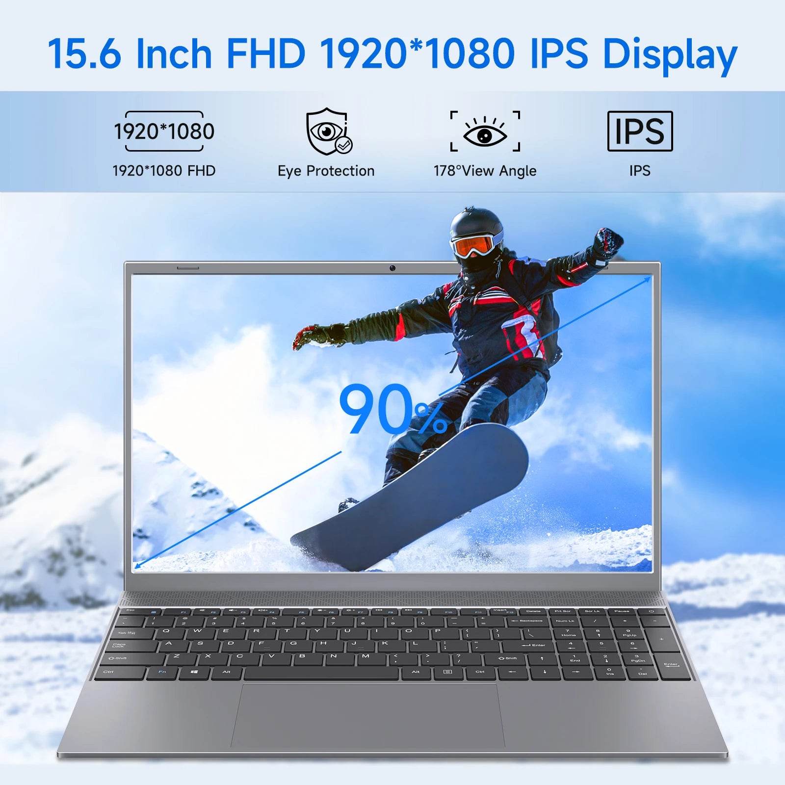15.6 Inch Laptop J3710 8GB RAM 256GB SSD Windows 11 For Students And Business - Price Value Store