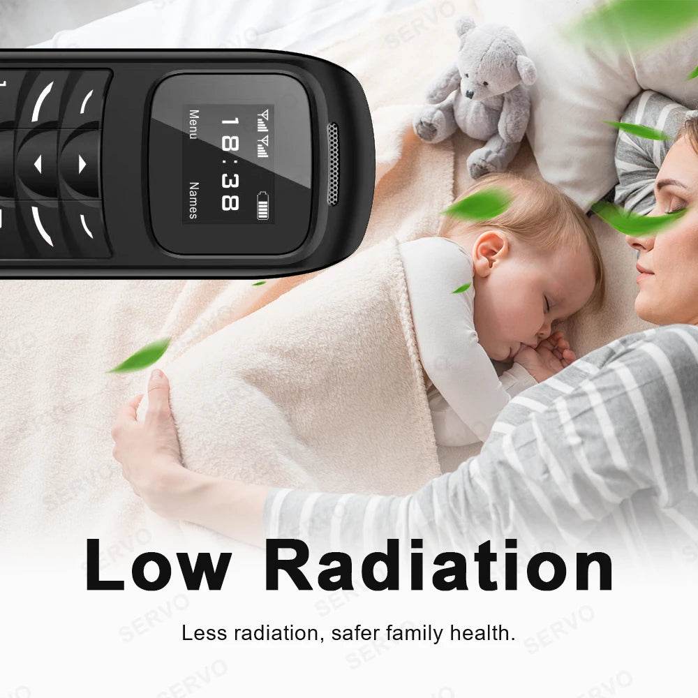 SERVO 2G GSM Mini Mobile Phone 2 SIM Card Auto Call Record Bluetooth Call Magic Voice Low Radiation Portable Cellphone Blacklist - Price Value Store