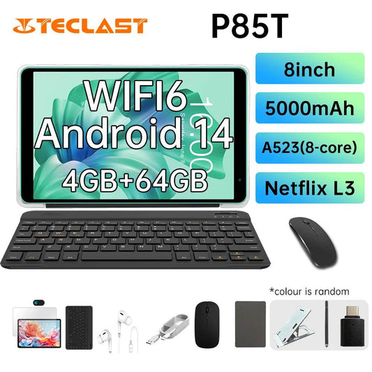Teclast P85T Tablet Allwinner A523 8-core 1.8GHz/ 4GB RAM/64GB ROM/8 inch 800×1280iPS/WIFI5G/4G/5000mAh/Type-C/0.3MP+2.0MP - Price Value Store