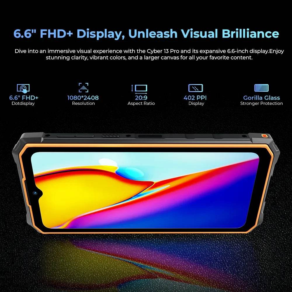 HOTWAV Cyber 13 Pro 6.6'' FHD+ Smartphone Octa-Core 20GB+256GB 64MP Camera 10800mAh Battery 20W Charging Phone - Price Value Store