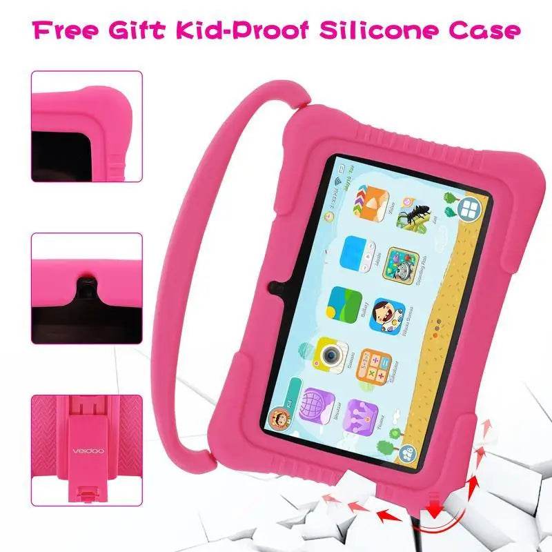 Kids Tablet 7 inch Android Tablet for Kids 64GB, Toddler Tablets with Shockproof Case, Parent Control, Bluetooth, WiFi, - Price Value Store
