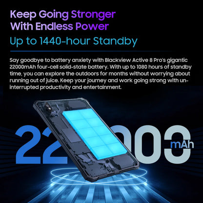 [World Premiere] Blackview Active 8 Pro Rugged Tablets Android 14 10.36" 2.4K Display Helio G99 16GB 256GB Tablet PC 22000mAh