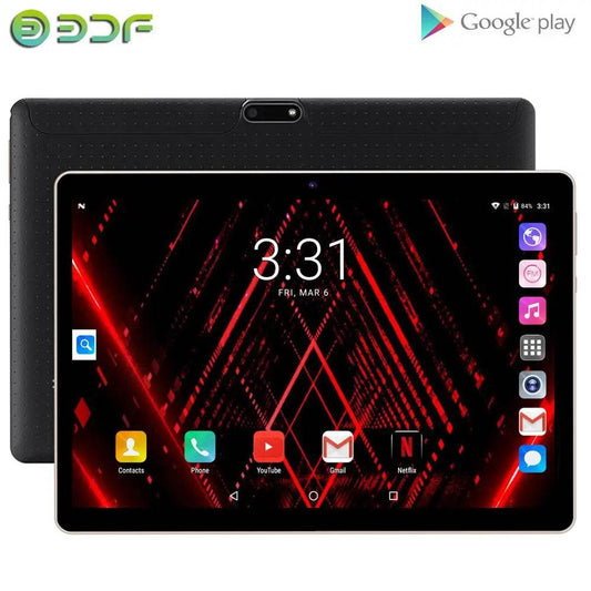 New 10 Inch Tablet PC Octa Core 3G Phone Call 4GB/64GB Google Play Dual SIM Phone Call Bluetooth WiFi Tablets 10.1 Android 11 - Price Value Store