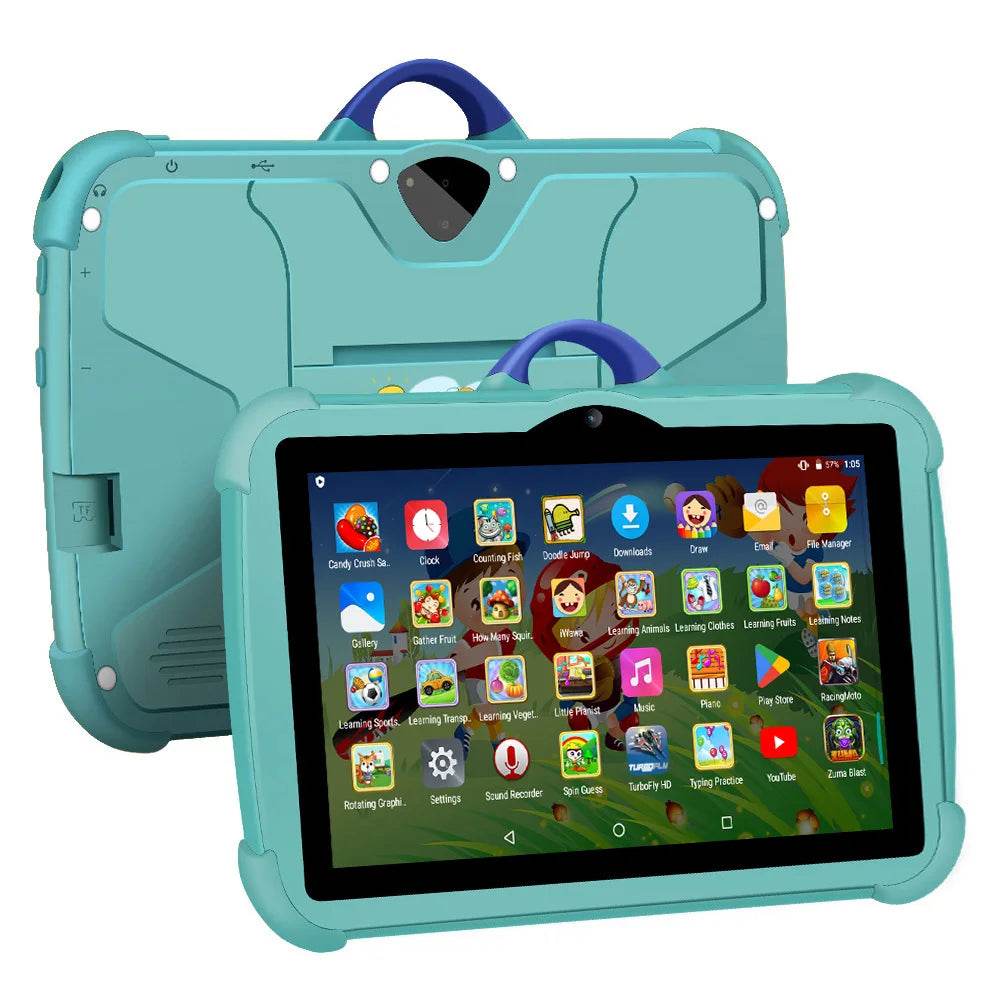 New 7 Inch Android 13 Learning Education Kids Tablets Quad Core 4GB RAM 64GB ROM Cheap Simple Children's favorite Tablet Pc - Price Value Store