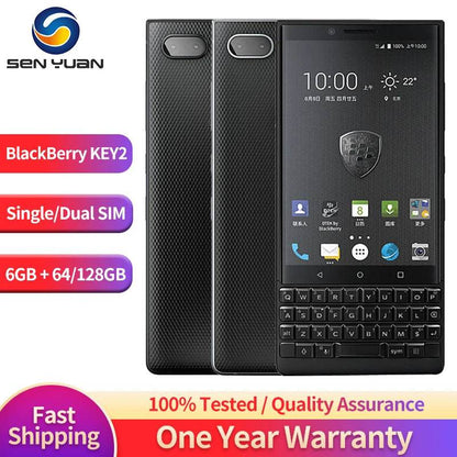 Original BlackBerry KEY2 4G LTE Mobile Phone 4.5'' 6GB RAM 64GB/128GB ROM Octa Core Snapdragon 660 Octa-Core 1/2 sim CellPhone - Price Value Store