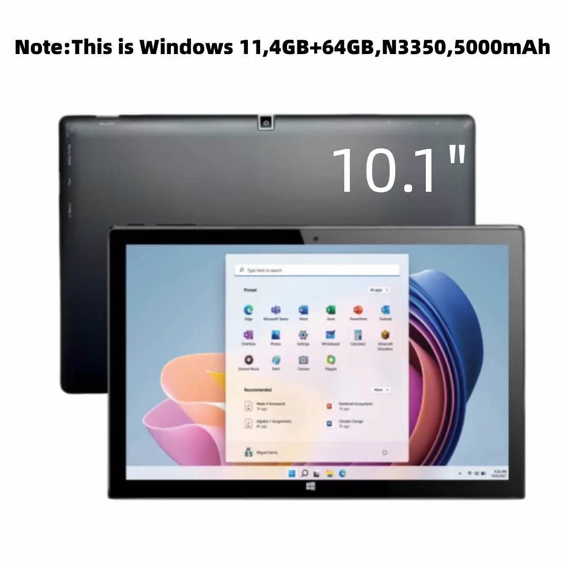 4GB DDR3 RAM 32GB/64GB ROM 10.1 INCH Windows 10/ Windows 11 Tablet 64Bit Z8350/N3350 CPU 1920*1200 IPS Screen HDMI Port USB 3.0 - Price Value Store