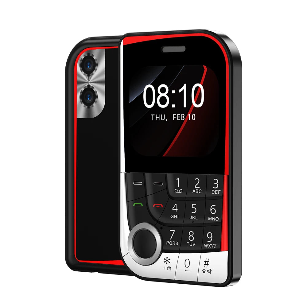 SERVO V10 Dual SIM Mobile Phone Magic Voice Speed Dial FM Radio Camera Flashlight Type-C Port 2.01" Screen Key Feature Cellphone