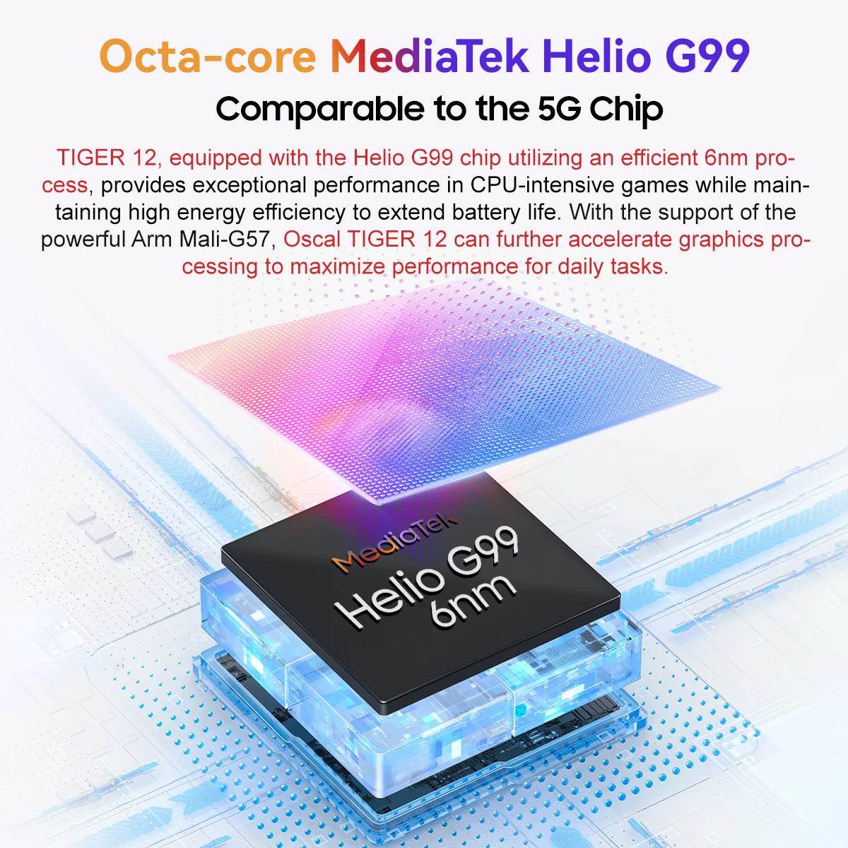 Blackview OSCAL TIGER 12 Smartphone Helio G99 6.78'' 120Hz 2.4K Display Cell Phone 8GB 128GB, 64MP, Mobile Phone Android13 - Price Value Store