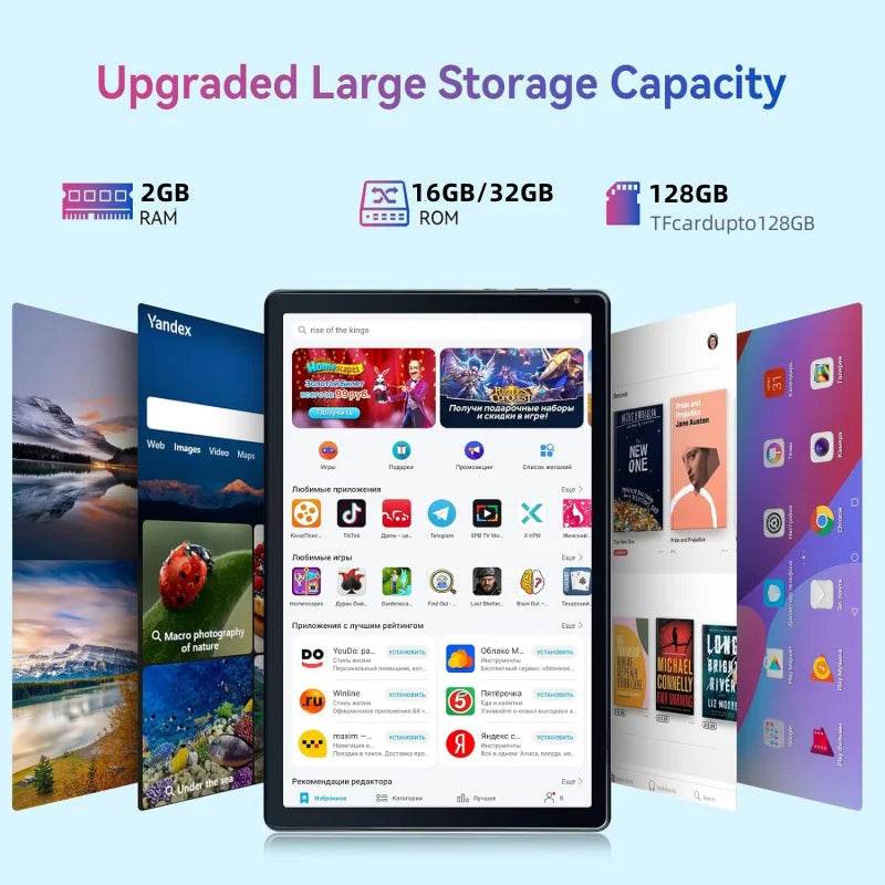 Hot Sales 10.1 INCH Android 9.0 WIFI Tablet 2GB RAM 32GB ROM RCT Dual Camera Quad Core 1280*800 IPS Screen 5000mAh Battery - Price Value Store