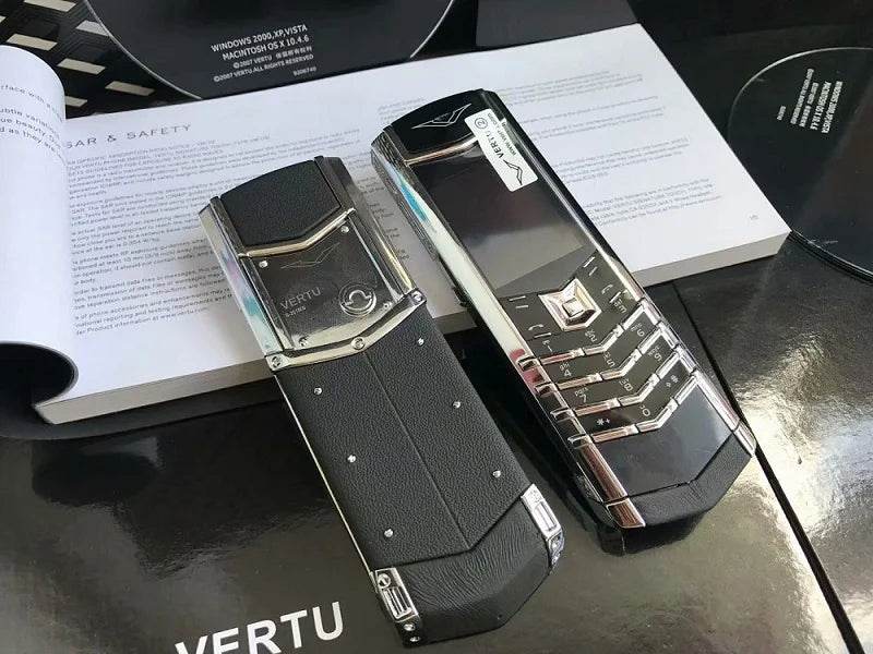 Elegant Metal Signature Handmade Mobile Phone Dual SIM Bluetooth Dialer Ebook Luxury Feature Classic Senior Phone for Elderly - Price Value Store