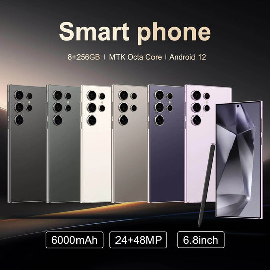 FUFFI-S24 Pro,Smartphone Android,6.8 inch,8GB RAM,256GB ROM,Dual SIM,Mobile phone,Google Play Store,24+48MP,6000mAh,celulares - Price Value Store
