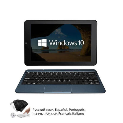 Global Firmware 10.1'' Windows 10 64Bit Quad Core 4GB RAM 32GB ROM 2 in1 Tablet PC Z8300 S12 With Keyboard HDMI-Compatible - Price Value Store