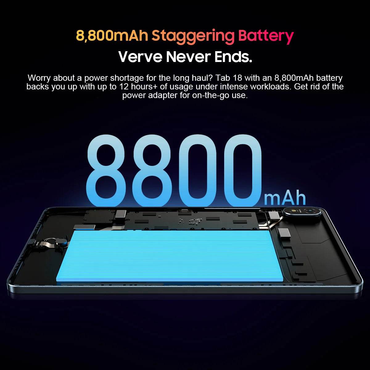 Blackview Tab 18 Tablet PC 12'' 2.4K FHD+Display Helio G99 8GB RAM 256GB ROM, Netflix Widevine L1, 8800mAh Battery 33W - Price Value Store