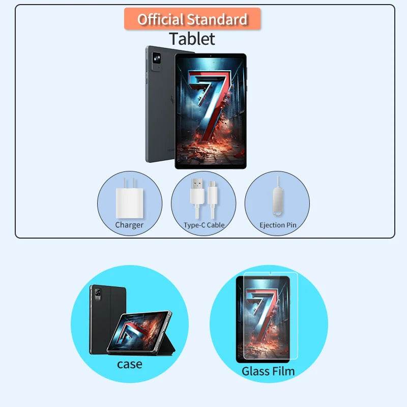 Headwolf FPad7 8.4inch Tablet Android14 MTK Dimensity 7050 CPU 2560x1600 IPS/16GB+256GB/6500mAh/ 4G LTE Tablets - Price Value Store