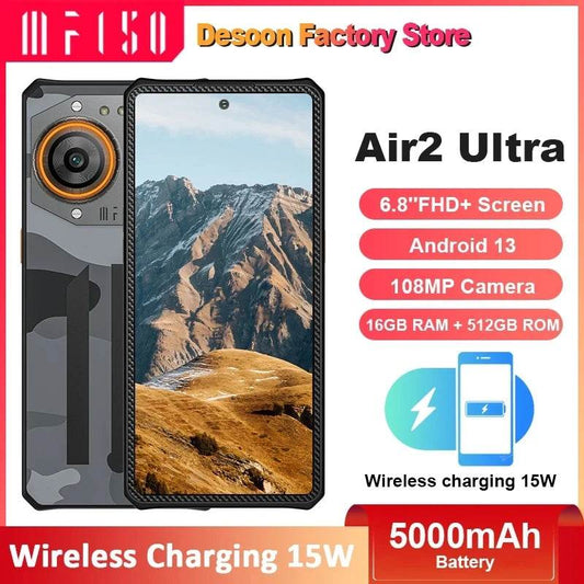 IIIF150 Air2 Ultra 5G Rugged Phone 6.8''FHD+ Screen 120Hz 16GB+512GB 108MP Camera 5000mAh Battery MTK7050 Ultra-thin - Price Value Store
